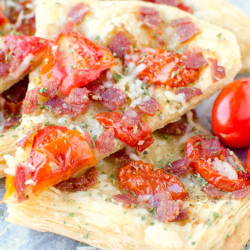 Italian Salami Tomato Tart - Family Fresh Meals