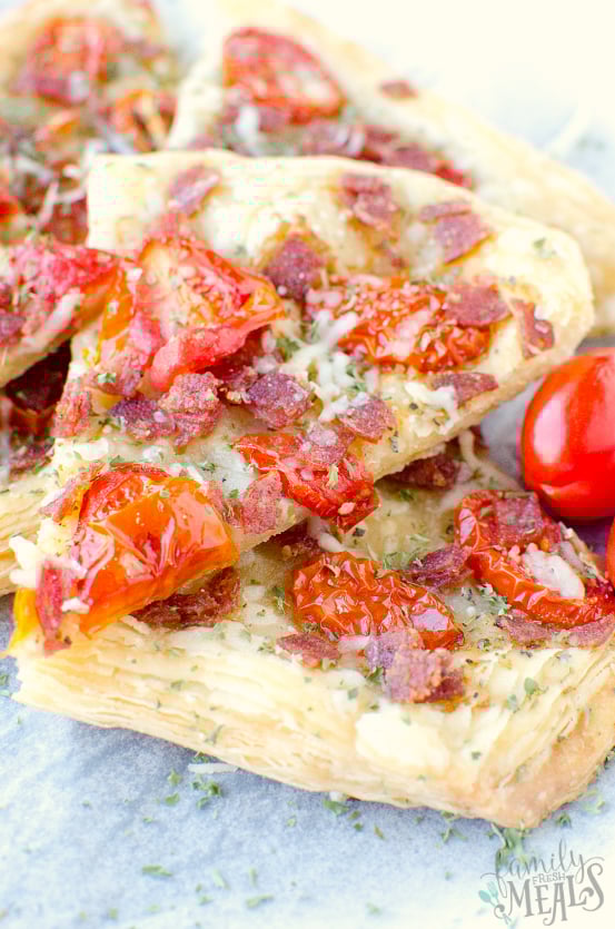 Italian Salami Tomato Tart - Family Fresh Meals