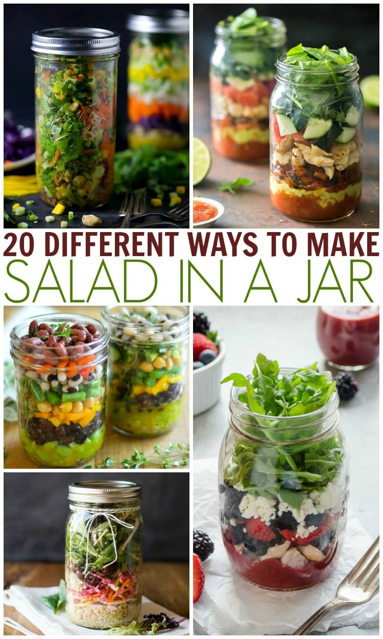 How to Pack a Salad in a Jar + 21 Stunning Recipes