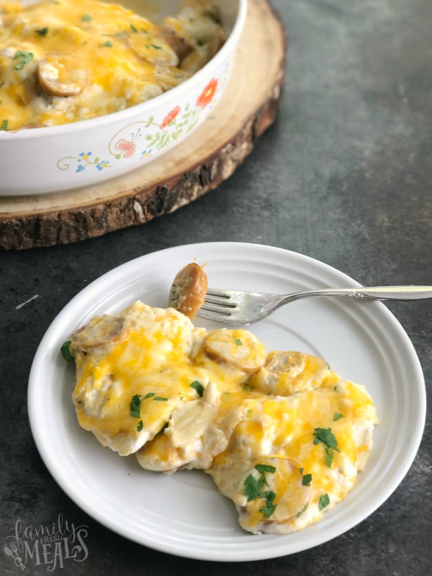 Cheesy Pierogi Casserole