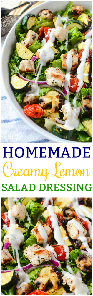 Homemade Creamy Lemon Salad dressing - Family Fresh Meals --