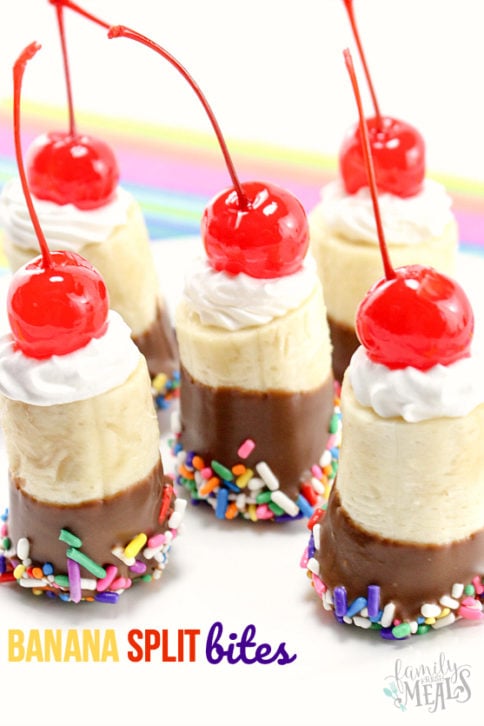 Banana Split Bites - Family Fresh Meals