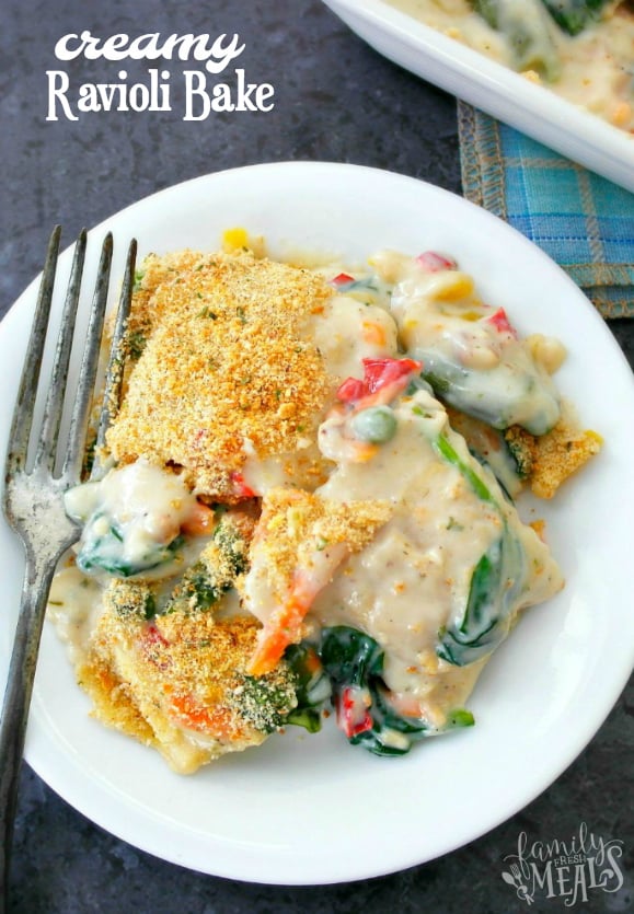 Creamy Ravioli Bake