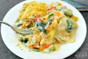 Creamy Ravioli Bake Recipe on a plate