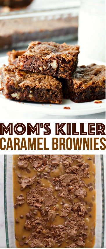 Mom's Killer Caramel Brownies Recipe -- Family Fresh Meals