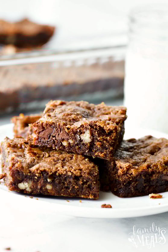 Mom's Killer Caramel Brownies Yummy Recipe - Family Fresh Meals