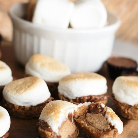 Peanut Butter Cup Smore Bites Recipe - Family Fresh Meals