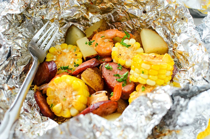 Shrimp and Sausage Foil Packets - Step 5