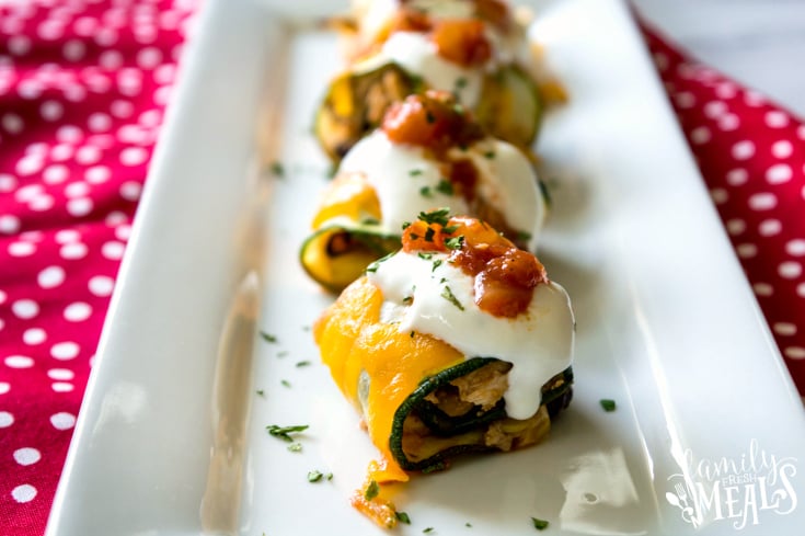 Zucchini Taco Roll Ups Recipe - Family Fresh Meals - Yummy