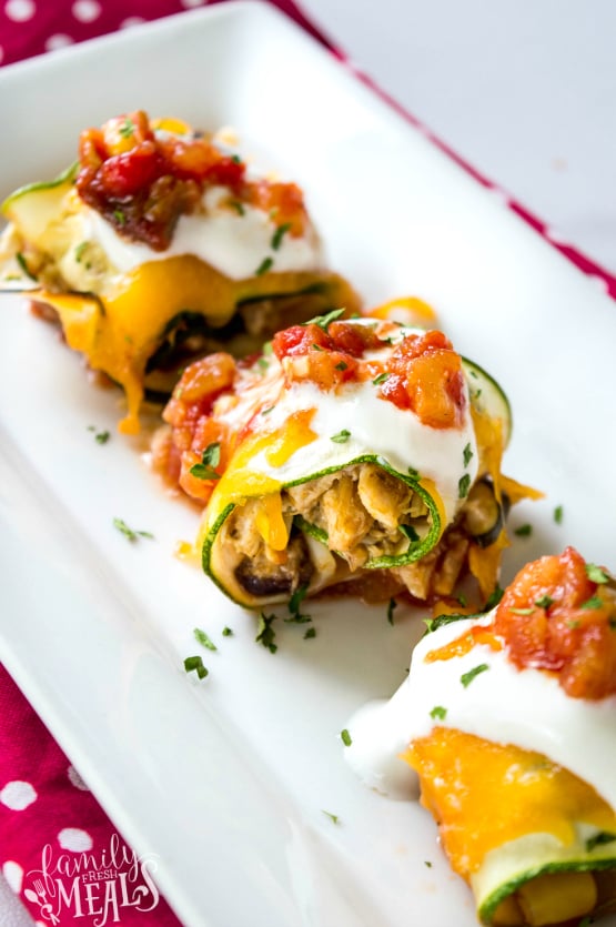 Zucchini Taco Roll Ups Recipe - Family Fresh Meals