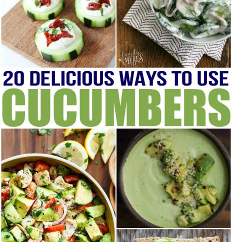 20 Delicious Cucumber Recipes - Family Fresh Meals