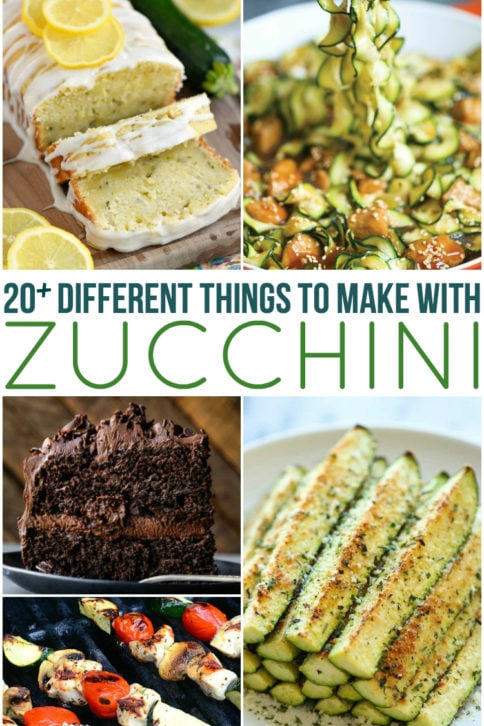 20 Different Zucchini Recipes - Family Fresh Meals