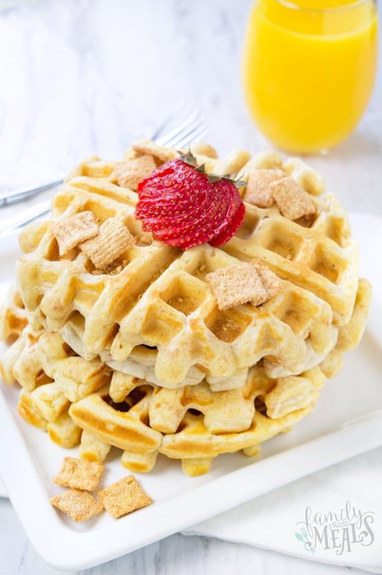 Cinnamon Toast Crunch Waffles - Family Fresh Meals