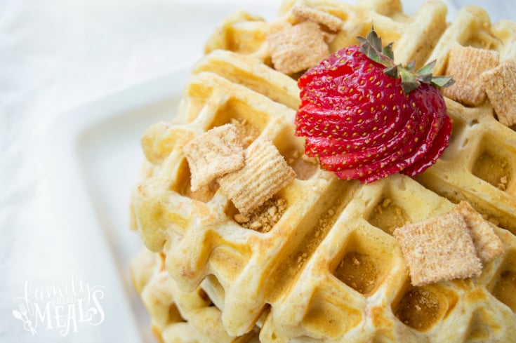 Cinnamon Toast Crunch Waffles - Fun breakfast idea