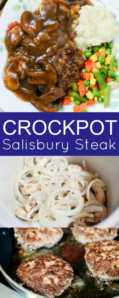 Crockpot Salisbury Steak #familyfreshmeals #salisbury #salisburysteak #steak #crockpot #slowcooker #crockpotsteak #dinner  via @familyfresh
