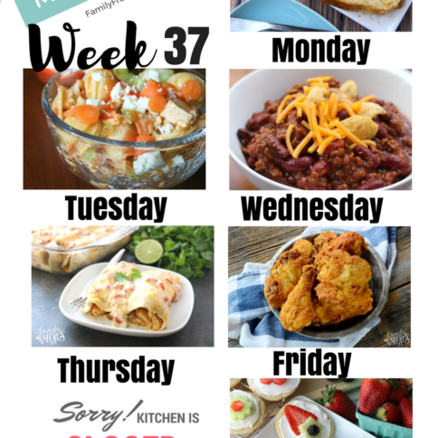 Easy Weekly Meal Plan Week 37 - Family Fresh Meals