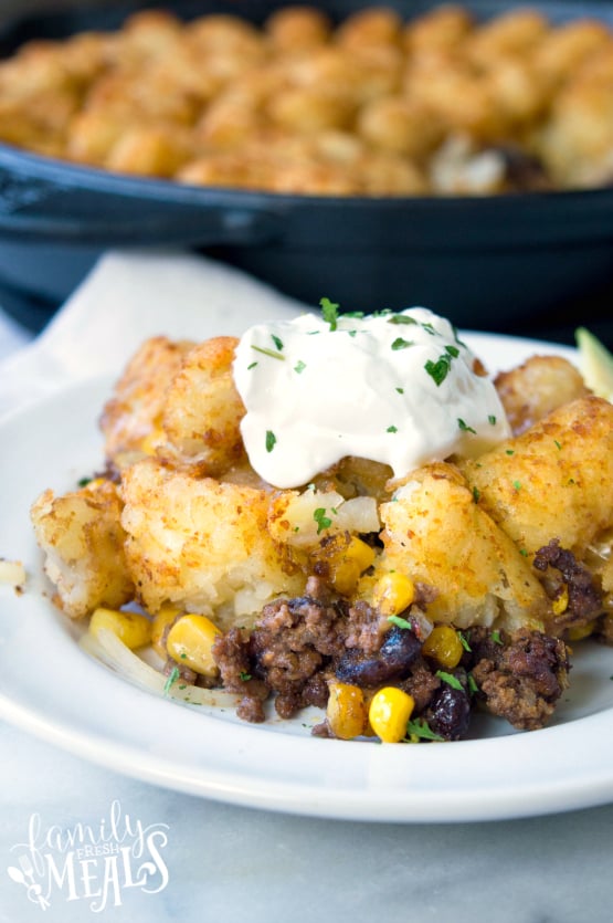 Mexican Tater Tot Casserole