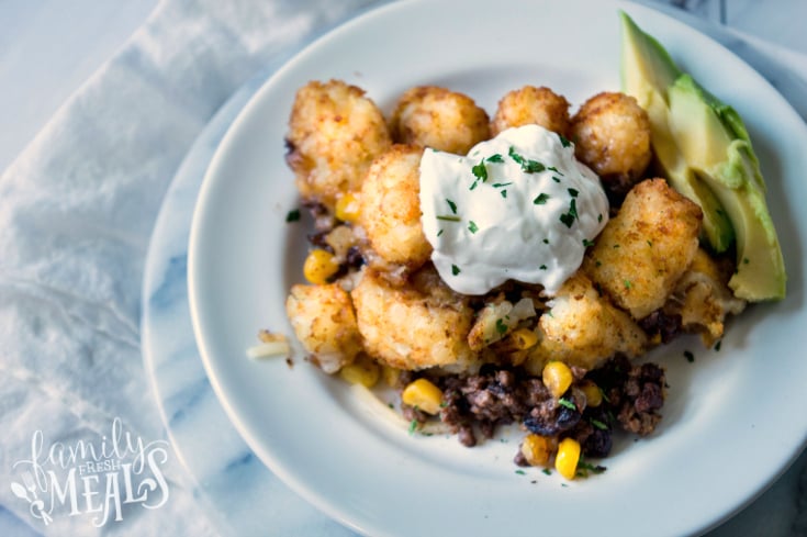 Mexican Tater Tot Casserole Recipe - Easy casserole recipe