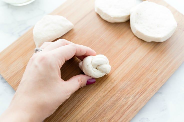 Parmesan Garlic Knots - Step 4