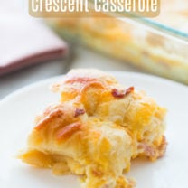 Cheesy Egg Crescent Roll Casserole