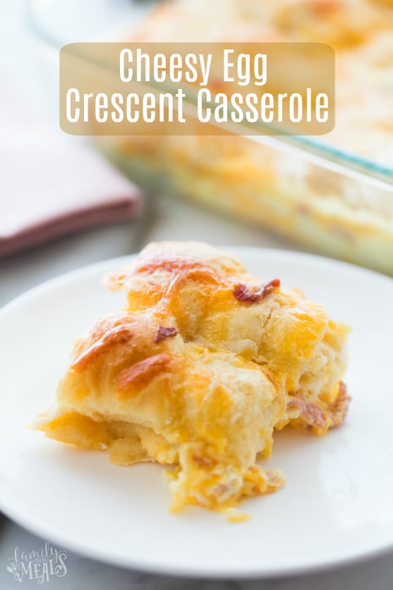 Cheesy Egg Crescent Roll Casserole