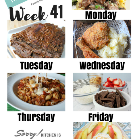 Easy Weekly Meal Plan Week 41 - Family Fresh Meals