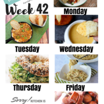 Easy Weekly Meal Plan Week 42