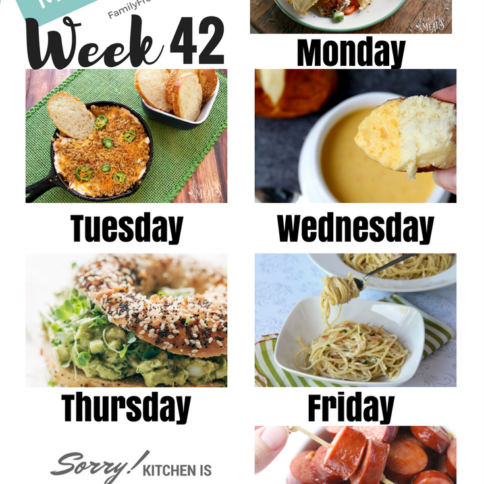 Easy Weekly Meal Plan Week 42 - Family Fresh Meals