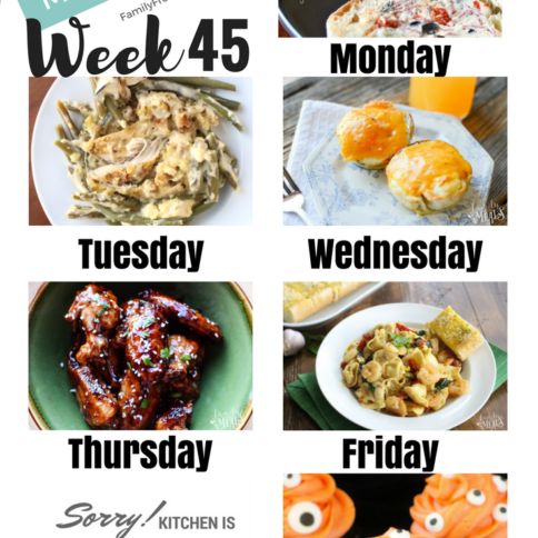 Easy Weekly Meal Plan Week 45 - Family Fresh Meals