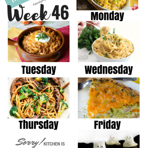 Easy Weekly Meal Plan Week 46 - Family Fresh Meals