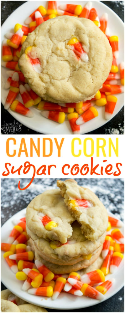 Candy Corn Sugar Cookie Recipe -- Family Fresh Meals -