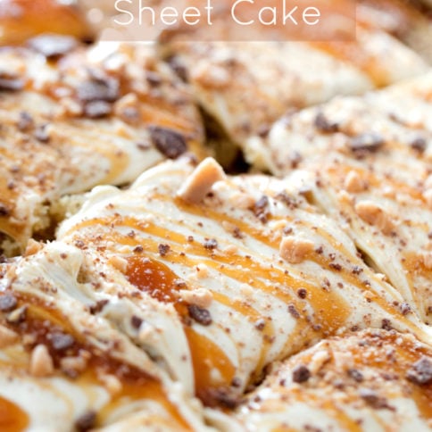 Caramel Apple Sheet Cake Recipe ---- Family Fresh Meals