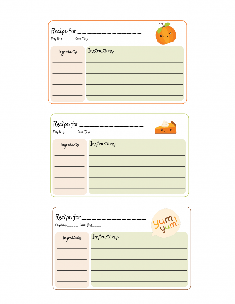 Free Printable Fall Thanksgiving Meal Planner