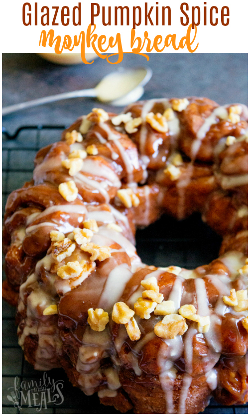 Glazed Pumpkin Spice Pumpkin Bread - Family Fresh Meals