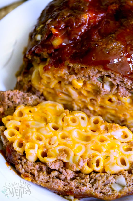 Mac and Cheese Stuffed Meatloaf Recipe - Family Fresh Meals --