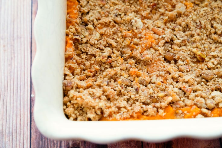 Sweet Potato Casserole with Candied Pecan Marshmallow Topping - Step 3