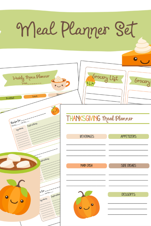 Free Printable Fall Thanksgiving Meal Planner