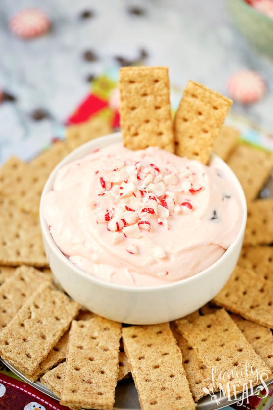 Creamy Peppermint Dip - Served with graham crackers - Family Fresh Meals