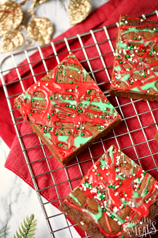 Gingerbread Cookie Bars - Family Fresh Meals