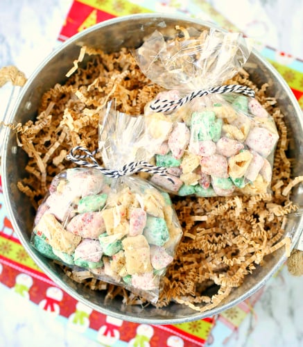 Holiday Muddy Buddies Chex Mix Recipe - Family Fresh Meals