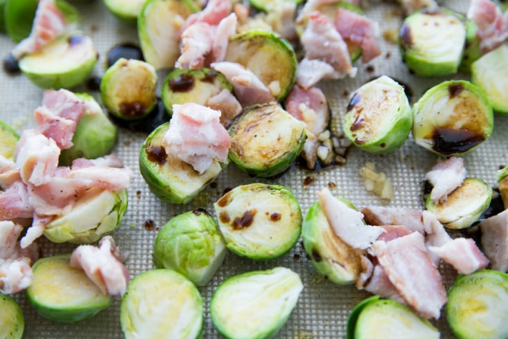 Honey Bacon Brussels Sprouts - with bacon