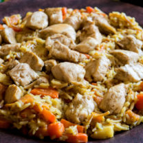 One Pot Winter Vegetables Chicken and Rice