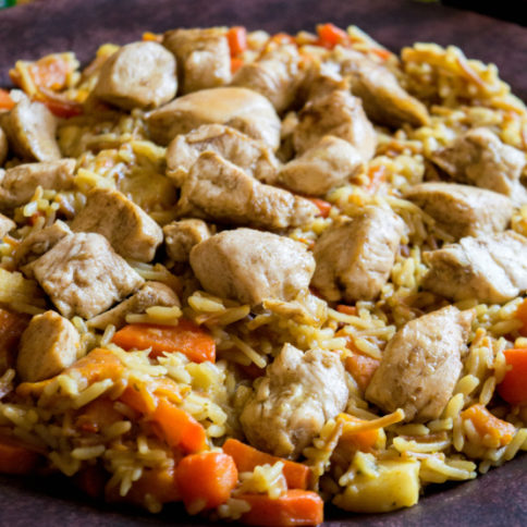 One Pot Winter Vegetables Chicken and Rice - Family Fresh Meals Recipe -