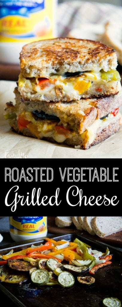 Roasted Vegetable Grilled Cheese - Family Fresh Meals