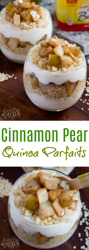 Cinnamon Pear Quinoa Parfaits - Family Fresh Meals --