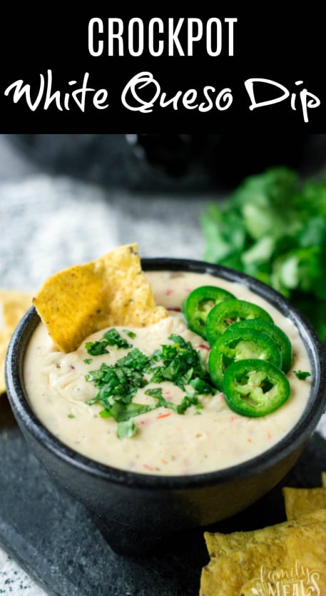 Easy Crock Pot White Queso Dip • MidgetMomma