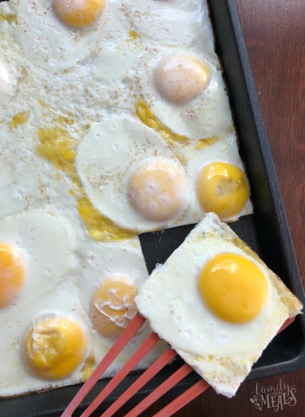 Sheet Pan Eggs - How too cook eggs in a sheet pan