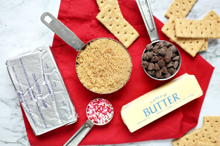 Cookie Dough Dip - Ingredients measured out