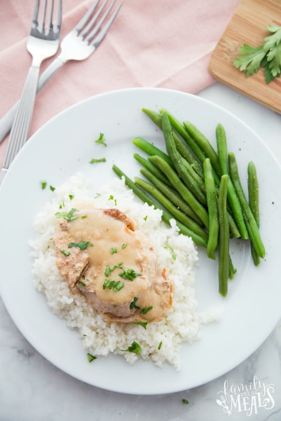 Creamy Crockpot Pork Chops