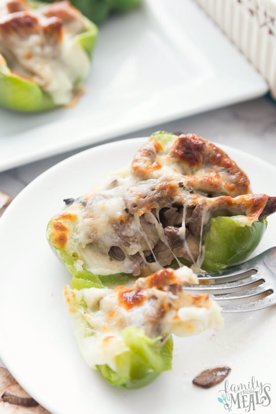 Philly Cheese Steak Stuffed Peppers Recipe - Family Fresh Meals